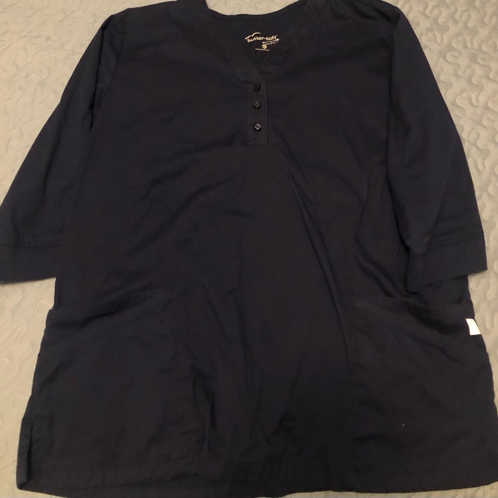 Navy scrub top